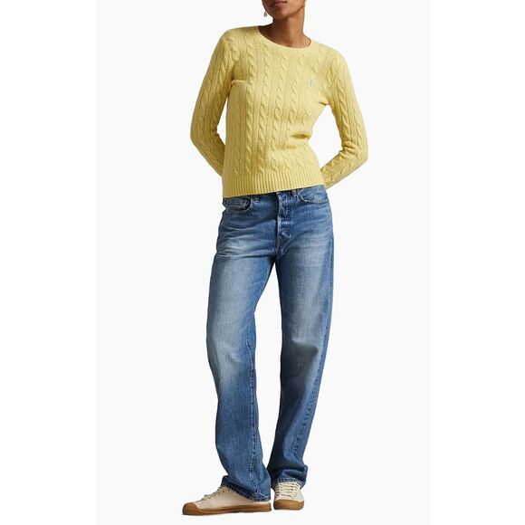 Ralph Lauren Cable-Knit Cotton Crewneck Sweater Size XL - Picture 3 of 13